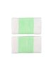 Nike Swoosh Doublewide Wristbands 2 Pk White/Vapor Green/White