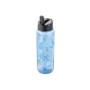 NIKE TR RENEW RECHARGE STRAW BOTTLE 24OZ GRAPHIC LECHE BLUE/BLACK/YELLOW STRIKE ONE