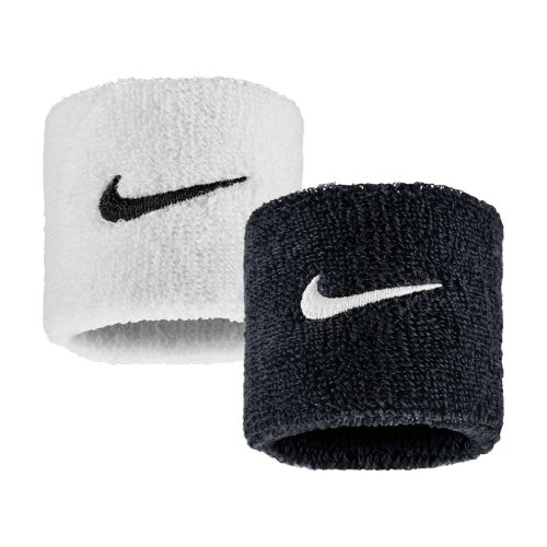 Nike Swoosh Classic Wristbands 2Pk Black/White/Black ONE