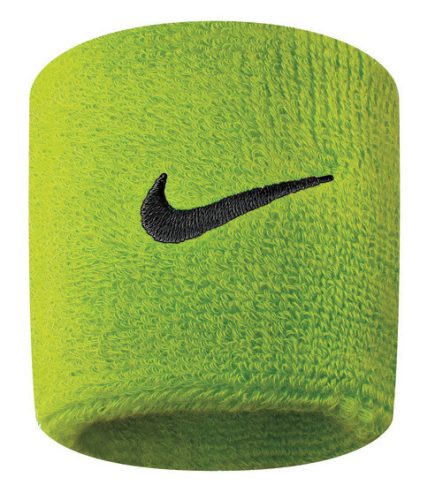 NIKE SWOOSH WRISTBANDS 2PK ATOMIC GREEN/BLACK ONE