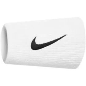 Nike Tennis Premier Doublewide Wristbands 2 Pk White/Black