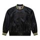 MITCHELL & NESS NBA STATESIDE PASTEL BOMBER JACKET Golden State Warriors Black M