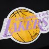 MITCHELL & NESS NBA POSTGAME FLEECE SHORTS VINTAGE LOS ANGELES LAKERS BLACK L