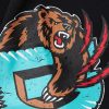 MITCHELL & NESS NBA POSTGAME FLEECE SHORTS VINTAGE LOGO VANCOUVER GRIZZLIES BLACK