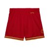 MITCHELL & NESS NBA FASHION NEON MESH SHORTS VINTAGE LOGO Chicago Bulls Scarlet