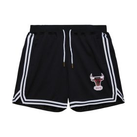   MITCHELL & NESS NBA DESTINATION LEISURE GAMEDAY SHORTS Chicago Bulls Black