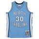 MITCHELL & NESS UNIVERSITY OF NORTH CAROLINA RASHEED WALLACE Dark Jersey Light Blue XXL