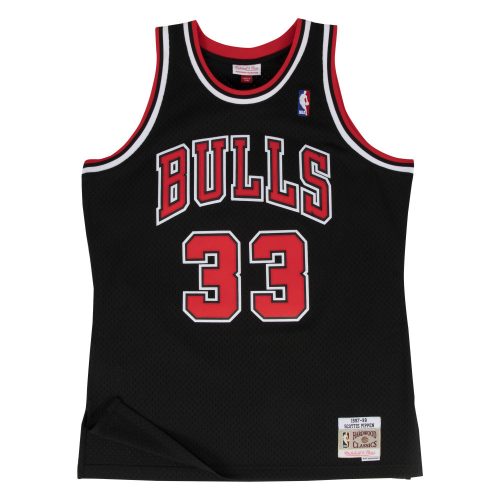 MITCHELL & NESS CHICAGO BULLS SCOTTIE PIPPEN 1997-98 #33 SWINGMAN 2.0 JERSEY BLACK