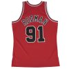 MITCHELL & NESS NBA CHICAGO BULLS DENNIS RODMAN SWINGMAN JERSEY SCARLET