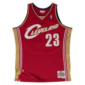   MITCHELL & NESS CLEVELAND CAVALIERS LEBRON JAMES 2003-04' #23 ROAD SWINGMAN 2.0  DARK RED