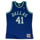 MITCHELL & NESS DALLAS MAVERICKS DIRK NOWITZKI 98-99 #41 NBA SWINGMAN 2.0 JERSEY ROYAL/GREEN