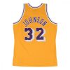 MITCHELL & NESS LOS ANGELES LAKERS MAGIC JOHNSON 84-85' #32 SWINGMAN 2.0 JERSEY YELLOW