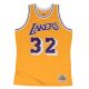 MITCHELL & NESS LOS ANGELES LAKERS MAGIC JOHNSON #32 SWINGMAN 2.0 JERSEY YELLOW