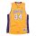 MITCHELL & NESS LOS ANGELES LAKERS SHAQUILLE O'NEAL Mens Swingman Jersey Light Gold