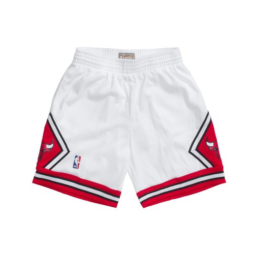 MITCHELL & NESS CHICAGO BULLS 97-98 NBA SWINGMAN SHORT WHITE XXL