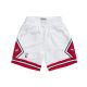 MITCHELL & NESS CHICAGO BULLS 97-98 NBA SWINGMAN SHORT WHITE XXL