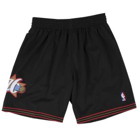   MITCHELL & NESS NBA SWINGMAN ROAD SHORTS PHILADELPHIA 76ERS 00-01 BLACK