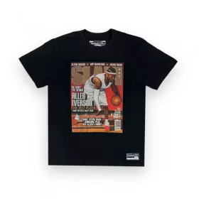   Mitchell & Ness NBA Philadelphia 76Ers Allen Iverson Boxy Slam Tee Black