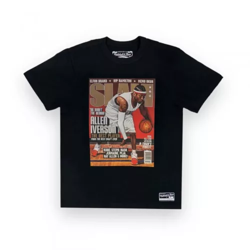 Mitchell & Ness NBA Philadelphia 76Ers Allen Iverson Boxy Slam Tee Black XXL