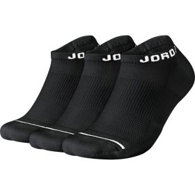 JORDAN JUMPMAN NO-SHOW SOCKS (3 PAIR) BLACK/BLACK/BLACK