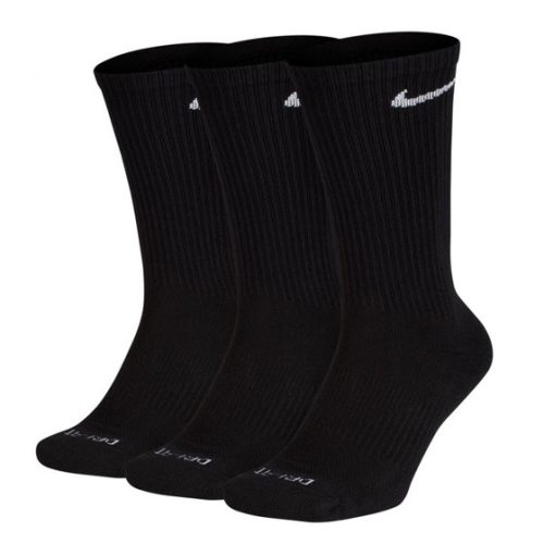 Nike Everyday Plus Cushioned Training Crew Socks (3 Pairs) Black/White