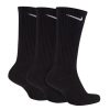 Nike Everyday Plus Cushioned Training Crew Socks (3 Pairs) Black/White