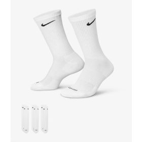   Nike Everyday Plus Cushioned Training Crew Socks (3 Pairs) White