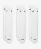 Nike Everyday Plus Cushioned Training Crew Socks (3 Pairs) White XL