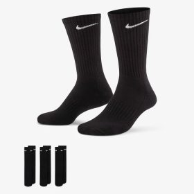 Nike Everyday Cushioned Training Crew Socks (3 Pairs) Black