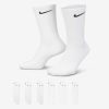 Nike Everyday Cushioned Training Crew Socks (6 Pairs) White XL