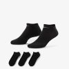 Nike Everyday Cushioned Training No-Show Socks (3 Pairs) Black S