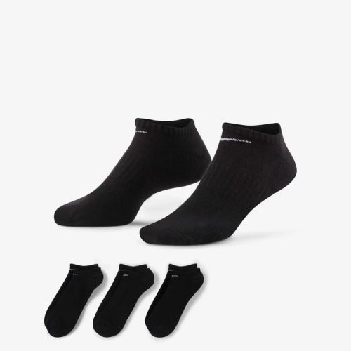 Nike Everyday Cushioned Training No-Show Socks (3 Pairs) Black S