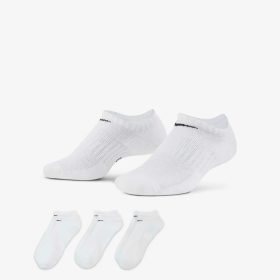   Nike Everyday Cushioned Training No-Show Socks (3 Pairs) White