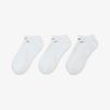 Nike Everyday Cushioned Training No-Show Socks (3 Pairs) White S