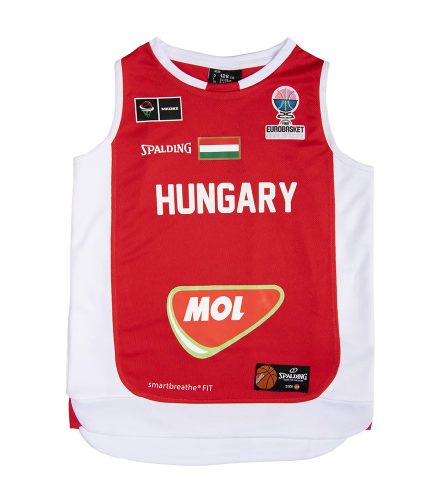 Hunbasket Spalding Hivatalos Mez Gyerek Piros 152