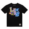Mitchell & Ness NBA Hyper Type Tee Los Angeles Lakers Black M
