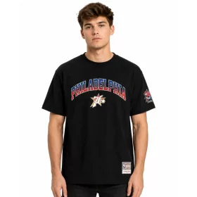   Mitchell & Ness NBA Philadelphia 76Ers Quiet Blaze Arch Tee Black
