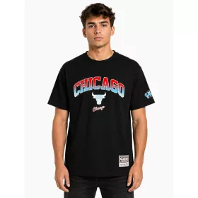 Mitchell & Ness NBA Chicago Bulls Quiet Blaze Arch Tee Black