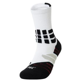 361° M's basketball long socks White