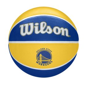   WILSON NBA TEAM TRIBUTE GOLDEN STATE WARRIORS BASKETBALL 7 BLUE/YELLOW