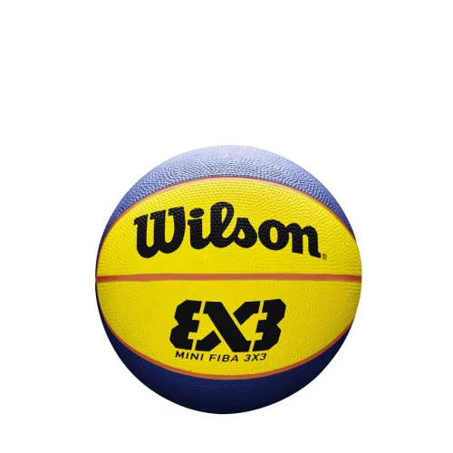 Wilson FIBA 3X3 Mini Rubber Basketball Blue/Orange