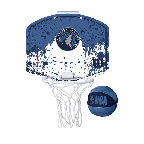 WILSON NBA TEAM MINI HOOP MINNESOTA TIMBERWOLVES BLUE ONE