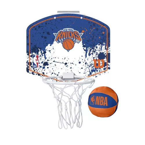 WILSON NBA TEAM MINI HOOP NEW YORK KNICKS  BLUE