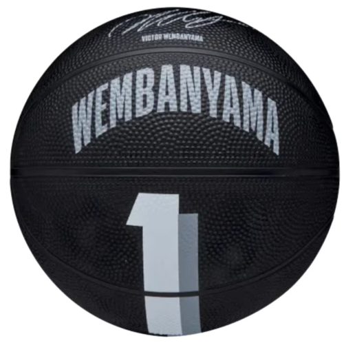 Wilson NBA Player Icon Mini Basketball Victor Wembanyama Black 3