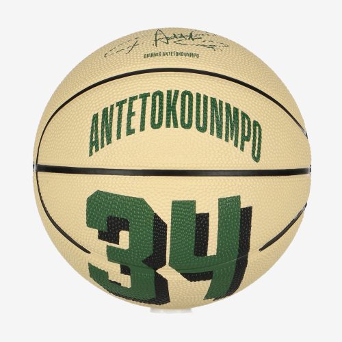 WILSON NBA PLAYER ICON MINI BSKT GIANNIS ANTETOKOUNMPO Green/Beige