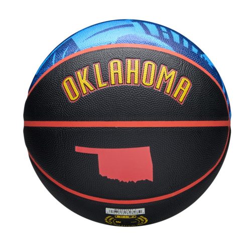 Wilson 2024 NBA Team City Collector Oklahoma City Thunder Black/Blue 7