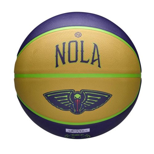 Wilson 2024 NBA Team City Edition New Orleans Pelicans Purple/Yellow 7